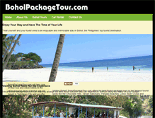 Tablet Screenshot of boholpackagetour.com
